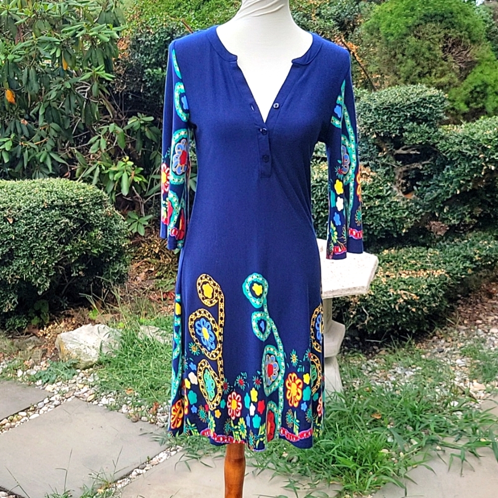 Reborn blue floral dress